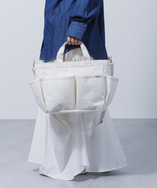 Per sist ence(パーシエンス)の「裏ラミネート2WAYショルダートートバッグ(ショルダーバッグ・レディース・ピンク/ブラック/アイボリー・ONE SIZE)」の5枚目の写真