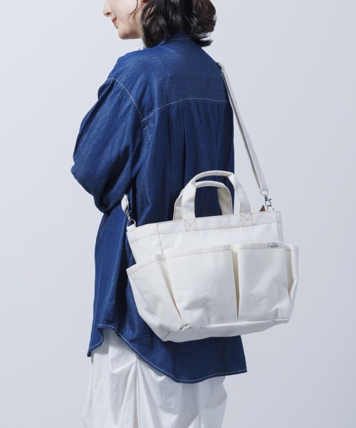 Per sist ence(パーシエンス)の「裏ラミネート2WAYショルダートートバッグ(ショルダーバッグ・レディース・ピンク/ブラック/アイボリー・ONE SIZE)」の7枚目の写真