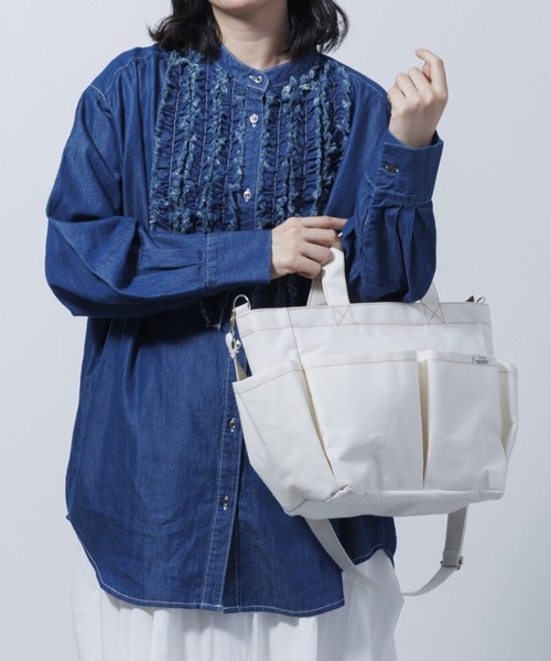 Per sist ence(パーシエンス)の「裏ラミネート2WAYショルダートートバッグ(ショルダーバッグ・レディース・ピンク/ブラック/アイボリー・ONE SIZE)」の8枚目の写真