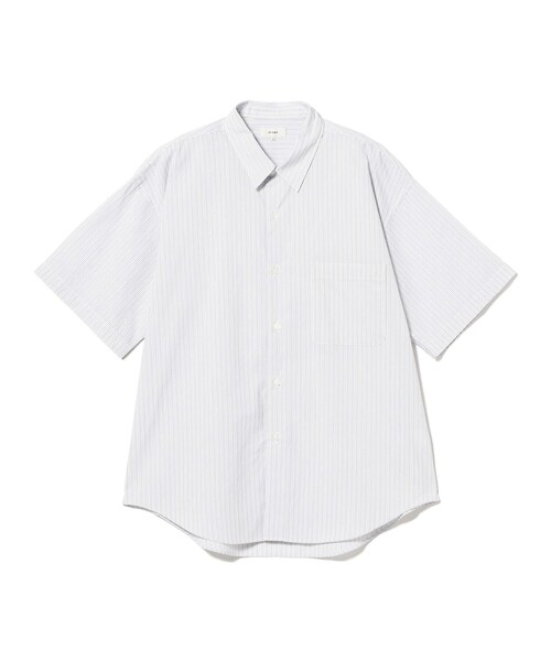 BEAMS(ビームス)の「ブロードストライプ シャツ【リラックスフィット】(シャツ/ブラウス・メンズ・グレー/サックスブルー・M/L/S/XL)」の3枚目の写真