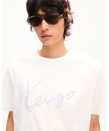'KENZO Signature' エンブロイダリー Tシャツ イン コットン