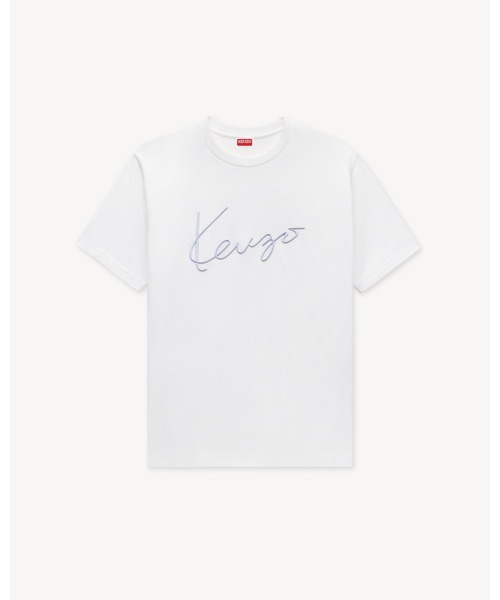 KENZO（ケンゾー）の「'KENZO Signature' エンブロイダリー Tシャツ イン コットン（Tシャツ/カットソー・メンズ・ホワイト系その他・X-LARGE/X-SMALL/LARGE/SMALL/MEDIUM/XX-LARGE）」の6枚目の写真