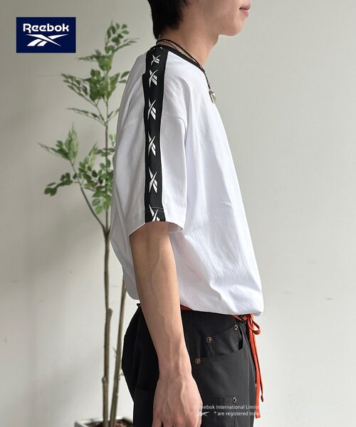 Reebok(リーボック)の「【Reebok】肩ラインT(Tシャツ/カットソー・レディース・サックスブルー/チャコールグレー/ホワイト・MEDIUM/LARGE)」の11枚目の写真