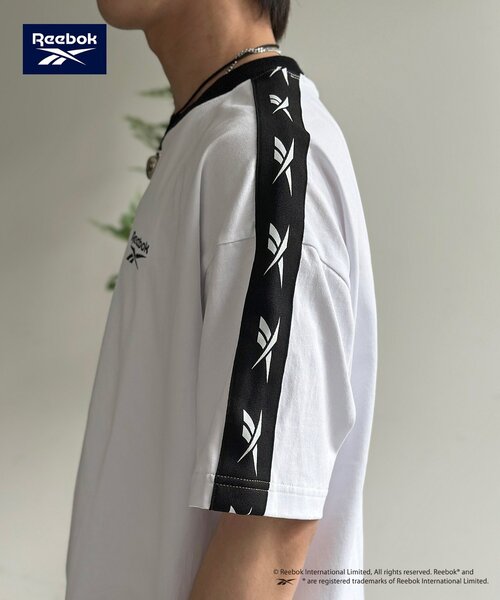 Reebok(リーボック)の「【Reebok】肩ラインT(Tシャツ/カットソー・レディース・サックスブルー/チャコールグレー/ホワイト・MEDIUM/LARGE)」の14枚目の写真