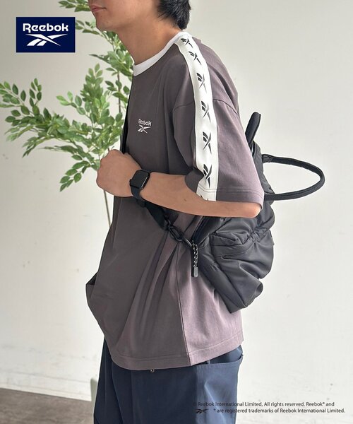 Reebok(リーボック)の「【Reebok】肩ラインT(Tシャツ/カットソー・レディース・サックスブルー/チャコールグレー/ホワイト・MEDIUM/LARGE)」の15枚目の写真