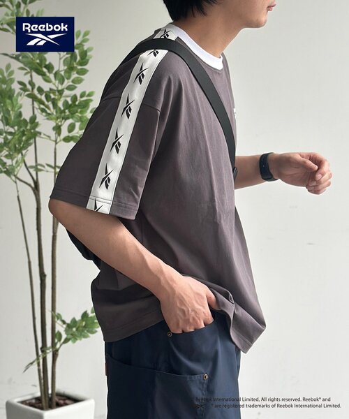 Reebok(リーボック)の「【Reebok】肩ラインT(Tシャツ/カットソー・レディース・サックスブルー/チャコールグレー/ホワイト・MEDIUM/LARGE)」の16枚目の写真
