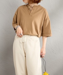 Healthknit（ヘルスニット）の「[HEALTHKNIT ヘルスニット] 別注 ビックシルエット ヘンリーネックTシャツ（Tシャツ/カットソー）」