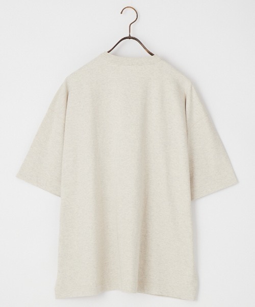 Healthknit（ヘルスニット）の「[HEALTHKNIT/ヘルスニット] 別注 ビックシルエット ヘンリーネックTシャツ（Tシャツ/カットソー・レディース・ベージュ/オートミール/ブラック・M/L/XL）」の4枚目の写真