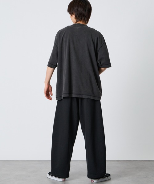 Healthknit（ヘルスニット）の「[HEALTHKNIT/ヘルスニット] 別注 ビックシルエット ヘンリーネックTシャツ（Tシャツ/カットソー・レディース・ベージュ/オートミール/ブラック・M/L/XL）」の10枚目の写真