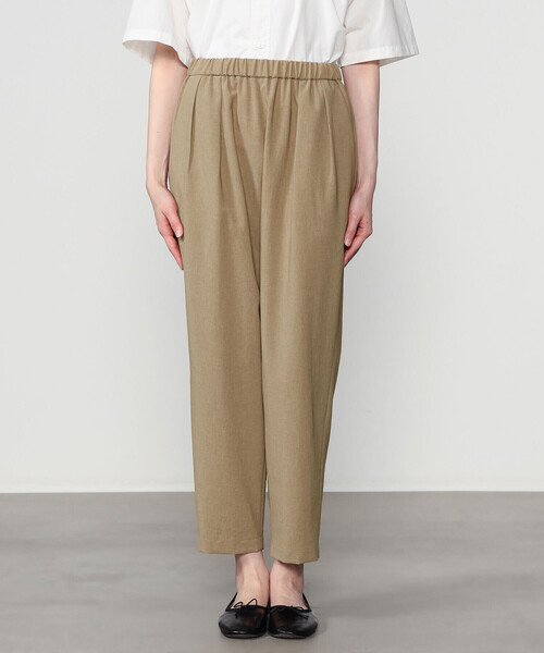 Morris & Sons（モリスアンドサンズ）の「MORRIS & SONS | タックイージーパンツ WOMEN（その他パンツ・レディース・ベージュ/グレー・1/0）」の9枚目の写真