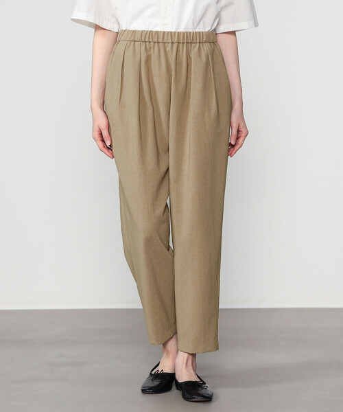 Morris & Sons（モリスアンドサンズ）の「MORRIS & SONS | タックイージーパンツ WOMEN（その他パンツ・レディース・ベージュ/グレー・1/0）」の2枚目の写真