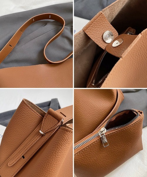 Miniministore(ミニミニストア)の「大容量トートバッグ ミニポーチ付き 上品(トートバッグ・レディース・ダークブラウン/ブラウン/グレイッシュベージュ/ブラック/キャメル・FREE)」の14枚目の写真