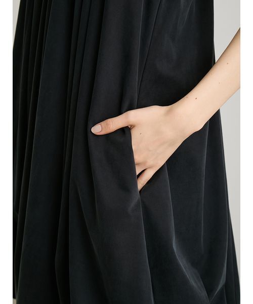 MIESROHE(ミースロエ)の「【セットアップ対応】【洗える】キュプラバルーンギャザーミニワンピース(ワンピース・レディース・モカ/ブラック・F)」の12枚目の写真
