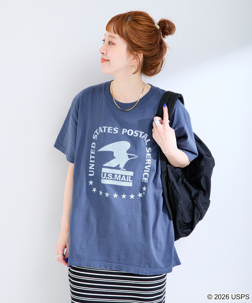 GOOD ROCK SPEED(グッドロックスピード)の「GOOD ROCK SPEED / グッドロックスピード USPS Tshirts B(Tシャツ/カットソー・レディース・ネイビー・FREE)」の5枚目の写真