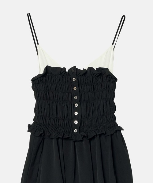 LE CIEL BLEU(ルシェルブルー)の「シャードボディスキャミドレス / Shirred Bodice Cami Dress(ワンピース・レディース・チャコールグレー/ブラック・36/38)」の18枚目の写真