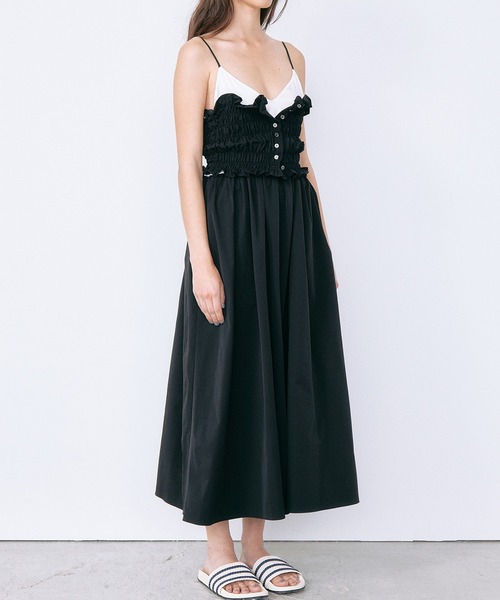 シャードボディスキャミドレス / Shirred Bodice Cami Dress