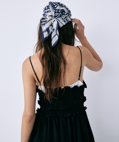 LE CIEL BLEU(ルシェルブルー)の「シャードボディスキャミドレス / Shirred Bodice Cami Dress(ワンピース・レディース・チャコールグレー/ブラック・36/38)」の22枚目の写真