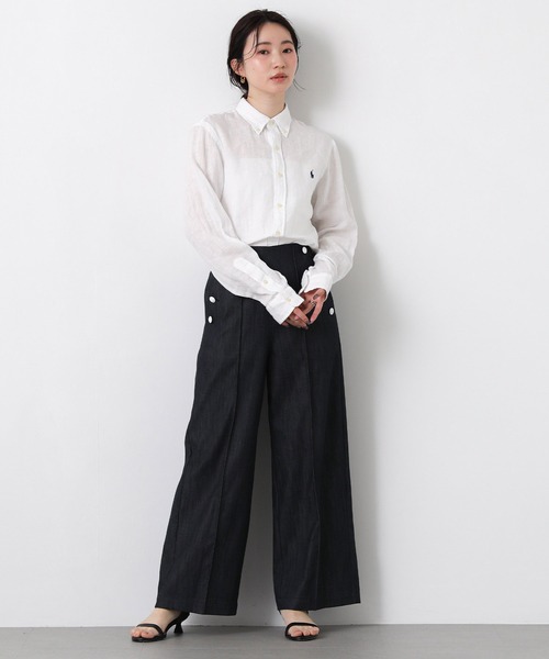 Gready Brilliant(グレディブリリアン)の「WT釦マリンデニムパンツ(デニムパンツ・レディース・インディゴブルー・36/38)」の2枚目の写真