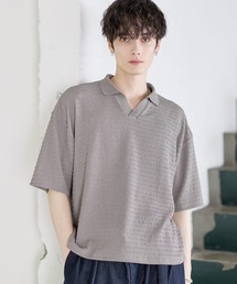 シャーリングスキッパーポロシャツ