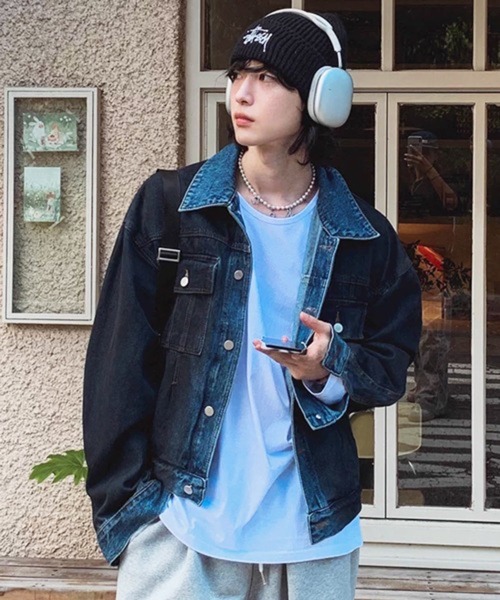 NOWLE(ノウル)の「【NOWLE】ルーズシルエット クルーネック ロングスリーブTシャツ / 無地 ロンT(Tシャツ/カットソー・メンズ・ブラック/ホワイト・LARGE/X-LARGE/MEDIUM/SMALL)」の16枚目の写真