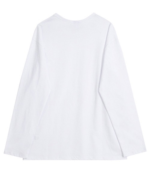 NOWLE(ノウル)の「【NOWLE】ルーズシルエット クルーネック ロングスリーブTシャツ / 無地 ロンT(Tシャツ/カットソー・メンズ・ブラック/ホワイト・LARGE/X-LARGE/MEDIUM/SMALL)」の17枚目の写真