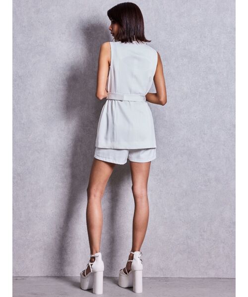 GYDA(ジェイダ)の「Symmetry GYDA bijouバックルジレ【セットアップ着用可能】(ベスト・レディース・ブラック/オフホワイト・FREE)」の16枚目の写真
