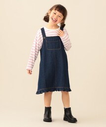 BEAMS mini | フリル ジャンパー スカート 2026FW(90~140cm)プチプラ 人気 ワンピース レイヤード(ワンピース)