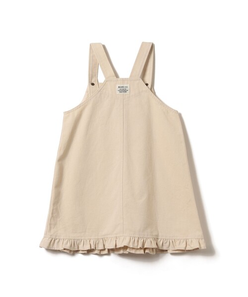 BEAMS mini(ビームスミニ)の「フリル ジャンパー スカート 2026FW(90~140cm)プチプラ 人気 ワンピース レイヤード(ワンピース・キッズ・インディゴブルー/ナチュラル・90/100/110/120/130/140)」の9枚目の写真