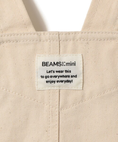 BEAMS mini(ビームスミニ)の「フリル ジャンパー スカート 2026FW(90~140cm)プチプラ 人気 ワンピース レイヤード(ワンピース・キッズ・インディゴブルー/ナチュラル・90/100/110/120/130/140)」の7枚目の写真