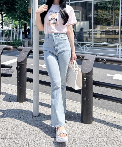 INGNI(イング)の「グリッターラメフレアデニムパンツ(デニムパンツ・レディース・ブルー系その他3/グレー/ブルー系その他・S/M)」の18枚目の写真