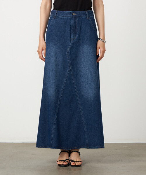 COMME CA ISM(コムサイズム)の「リメイク風 ロングデニムスカート(デニムスカート・レディース・ネイビー/ブルー・LARGE/MEDIUM)」の15枚目の写真
