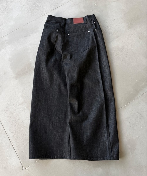 kutir（クティール）の「BAGGY SILHOUETTE RIGID DENIM PANTS/バギーシルエットリジットデニムパンツ（デニムパンツ・メンズ・ブラック/インディゴブルー・LARGE/MEDIUM/SMALL）」の17枚目の写真