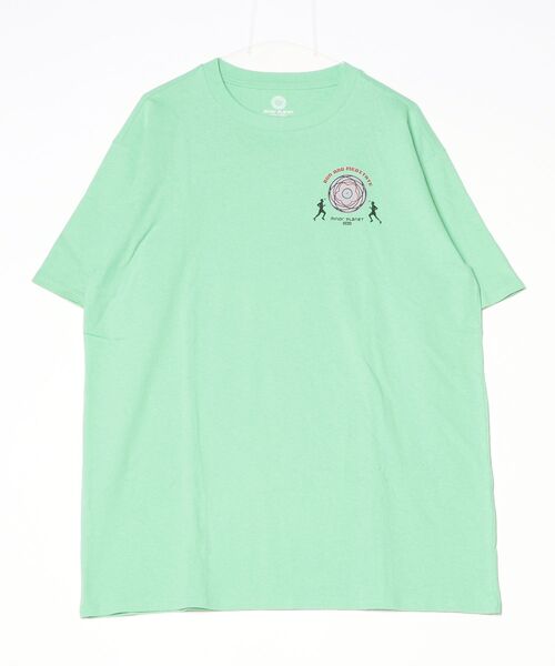 Lafayette(ラファイエット)の「MINOR PLANET - 161201544 MINOR PLANET MPインナースペースバックプリント半袖T Bright Light Green(Tシャツ/カットソー・メンズ・ライトグリーン・XL)」の1枚目の写真