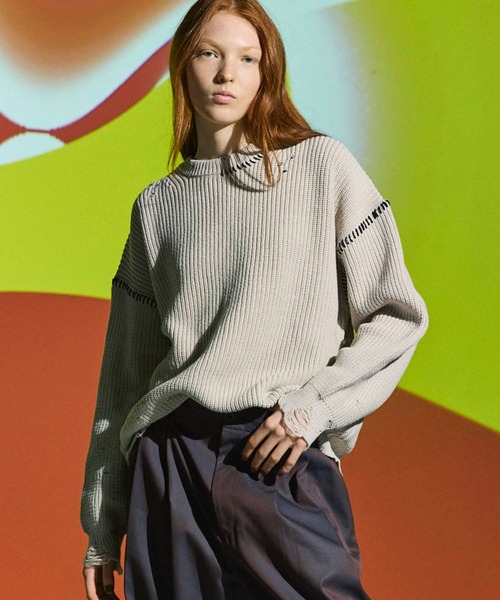 【メゾンスペシャル】ニット ベージュ 【近日出品取り下げ予定】 ブランド古着】長袖ニット（ニット/セーター）｜MAISON SPECIAL