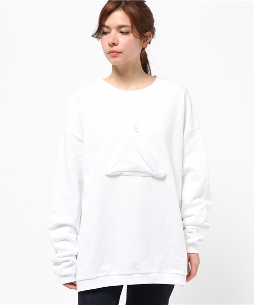 OUTLET（アウトレット）の「【IKUMI】△POCKETPULLOVER（Tシャツ/カットソー・レディース・ホワイト・FREE）」の2枚目の写真