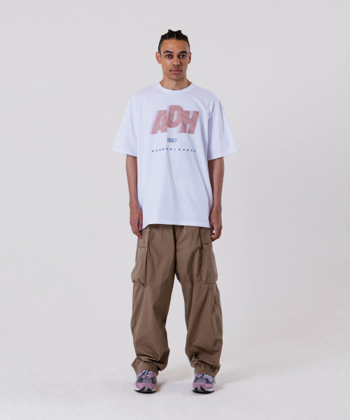 ALL DAY HOOPS(オールデイフープス)の「ADH サマリーグ オーバーサイズ 半袖Tシャツ ホワイト(Tシャツ/カットソー・メンズ・その他・1/2/3/WOMENS)」の4枚目の写真