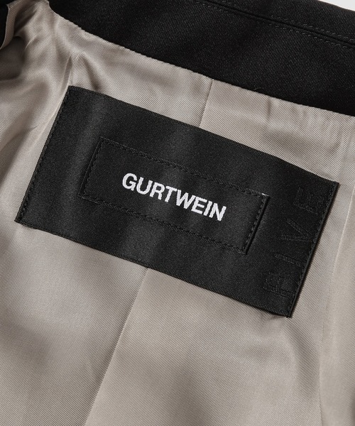 GURTWEIN( ガーウィン)の「Ruffle-skirt hemmed single breasted long jacket(その他アウター・レディース・ブラック・36)」の5枚目の写真