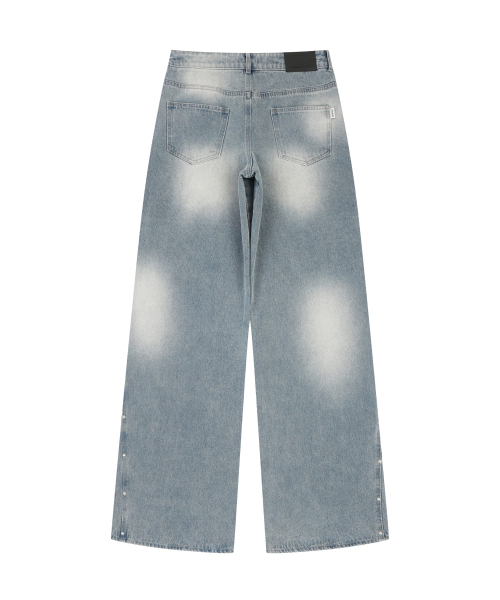 ORDINARY HOLIDAY（オーディナリー ホリデー）の「STUD WIDE PANTS [SKY BLUE]（デニムパンツ・レディース・その他・SMALL/MEDIUM）」の3枚目の写真