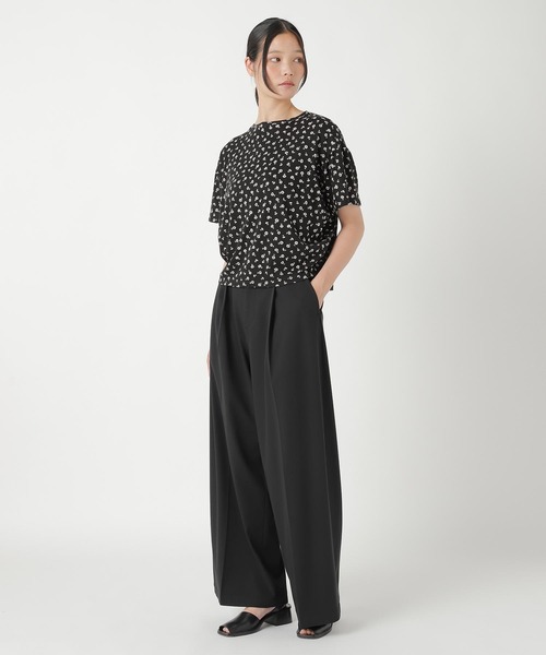 ZUCCa(ズッカ)の「NADESHIKO FLOWER JERSEY / Tシャツ(Tシャツ/カットソー・レディース・ブラック・M size)」の2枚目の写真