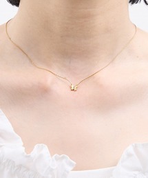 Zoule（ゾーラ）の「Zoule ゾーラ：STAINLESS ステンレスシリーズ　Happy motif　ハッピーモチーフ　hp papillon　パピヨン　蝶　ネックレス（ネックレス）」