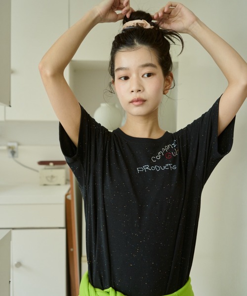 common gull products.(コモンガルプロダクツ)の「針と糸とGULLネップTシャツ(Tシャツ/カットソー・レディース・ブラック系/ブルー系/イエロー系・SMALL/MEDIUM/LARGE)」の2枚目の写真