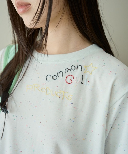 common gull products.(コモンガルプロダクツ)の「針と糸とGULLネップTシャツ(Tシャツ/カットソー・レディース・ブラック系/ブルー系/イエロー系・SMALL/MEDIUM/LARGE)」の14枚目の写真