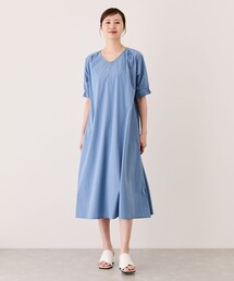 ショルダーギャザーワンピース