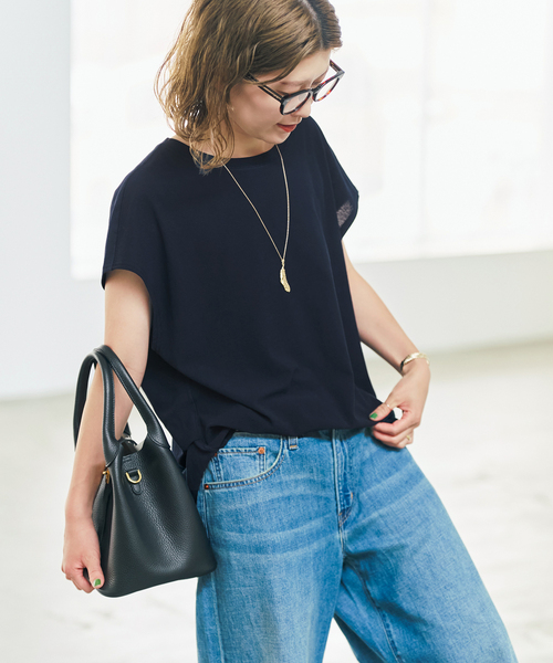 Spick & Span（スピックアンドスパン）の「アムンゼンクロスバックタックフレンチブラウス（シャツ/ブラウス・レディース・ホワイト/ネイビー/カーキ・FREE）」の10枚目の写真