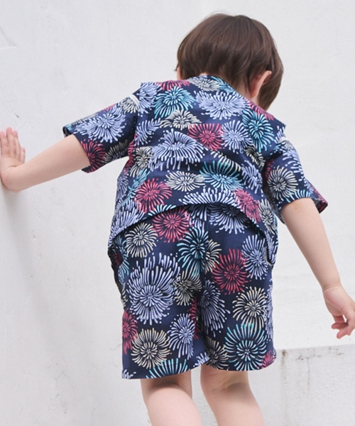 petit main(プティマイン)の「【簡単着用】BOYSアソート甚平(浴衣・キッズ・カラフル/ネイビー/サックスブルー/キナリ・110cm/130cm/90cm/100cm/80cm/120cm)」の8枚目の写真