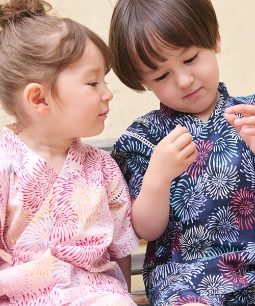 petit main(プティマイン)の「【簡単着用】BOYSアソート甚平(浴衣・キッズ・カラフル/ネイビー/サックスブルー/キナリ・110cm/130cm/90cm/100cm/80cm/120cm)」の10枚目の写真
