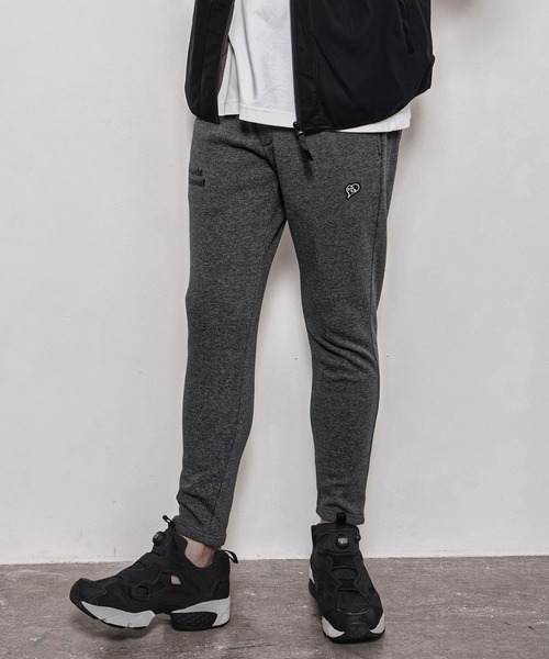 1minute 1second(ワンミニットワンセカンド)の「mp15184-cursive embroidery back fleece easy pants イージーパンツ(1M26A060)(スウェットパンツ・メンズ・ブラック/トップグレー/チャコール・S/M/L/XL)」の3枚目の写真