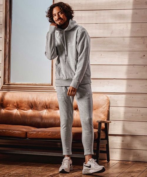 1minute 1second(ワンミニットワンセカンド)の「mp15184-cursive embroidery back fleece easy pants イージーパンツ(1M26A060)(スウェットパンツ・メンズ・ブラック/トップグレー/チャコール・S/M/L/XL)」の17枚目の写真