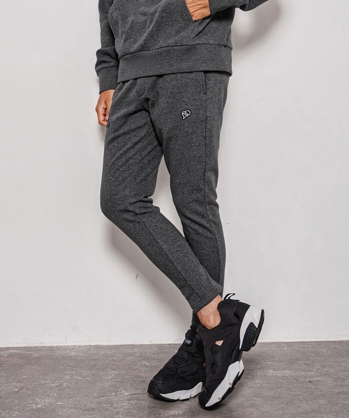 1minute 1second(ワンミニットワンセカンド)の「mp15184-cursive embroidery back fleece easy pants イージーパンツ(1M26A060)(スウェットパンツ・メンズ・ブラック/トップグレー/チャコール・S/M/L/XL)」の20枚目の写真