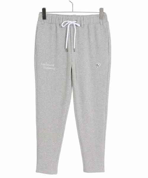 1minute 1second(ワンミニットワンセカンド)の「mp15184-cursive embroidery back fleece easy pants イージーパンツ(1M26A060)(スウェットパンツ・メンズ・ブラック/トップグレー/チャコール・S/M/L/XL)」の11枚目の写真